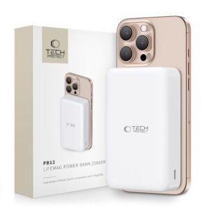 Powerbank Tech-Protect PB12 LifeMag MagSafe 20000MAH - whiteeng