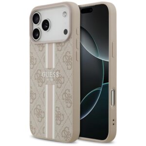 Guess 4G Printed Stripes MagSafe case for iPhone 17 Pro Max - pinkeng