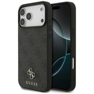 Guess 4G Small Classic Logo MagSafe case for iPhone 17 Pro Max - blackeng
