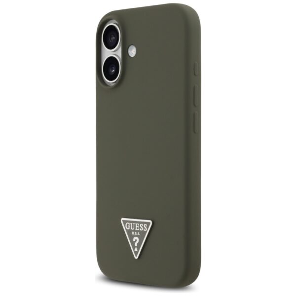 199773_2 Guess Silicone Triangle Logo MagSafe Case for iPhone 17 - Greeneng