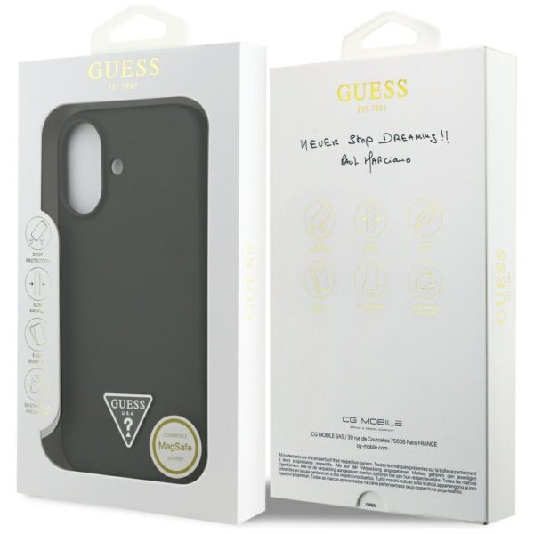 199773_8 Guess Silicone Triangle Logo MagSafe Case for iPhone 17 - Greeneng