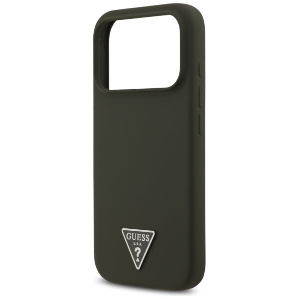 Guess Silicone Triangle Logo MagSafe Case for iPhone 17 Pro - Greeneng