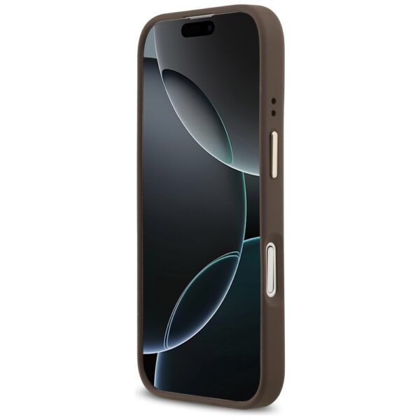 Guess 4G PU Classic Logo MagSafe Case for iPhone 17 - Browneng