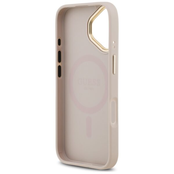 Guess 4G PU Classic Logo MagSafe Case for iPhone 17 - Pinkeng