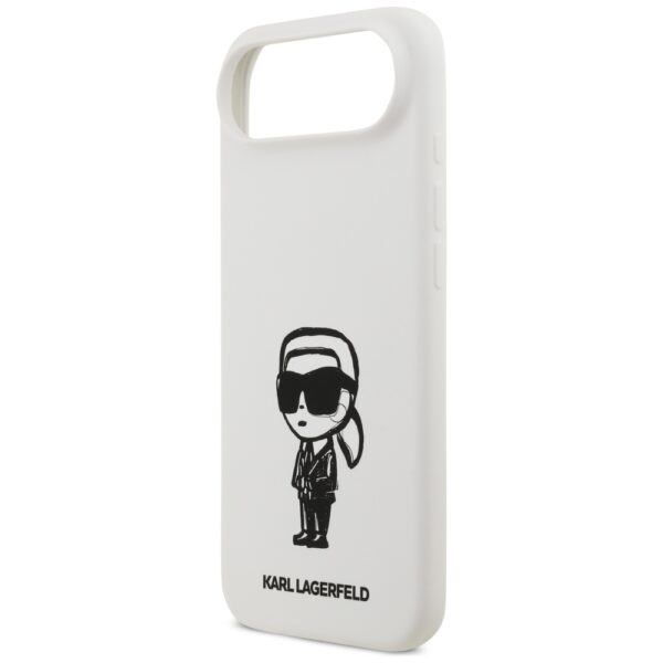 Karl Lagerfeld Silicone Karl Sketch & Logo MagSafe Case for iPhone 17 Air - Whiteeng