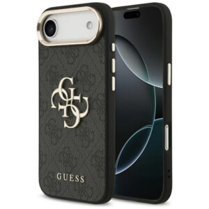 Guess 4G Big 4G Classic Logo Case for iPhone Air - Black and Goldeng