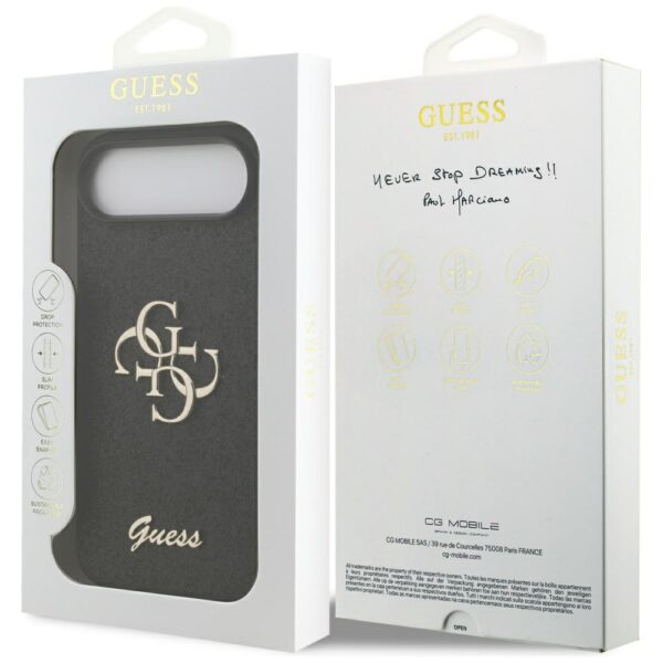 200831_8 Guess Fixed Glitter Big 4G case for iPhone Air - blackeng