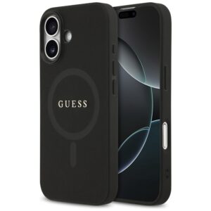 Guess Saffiano Classic Logo MagSafe case for iPhone 17 - blackeng