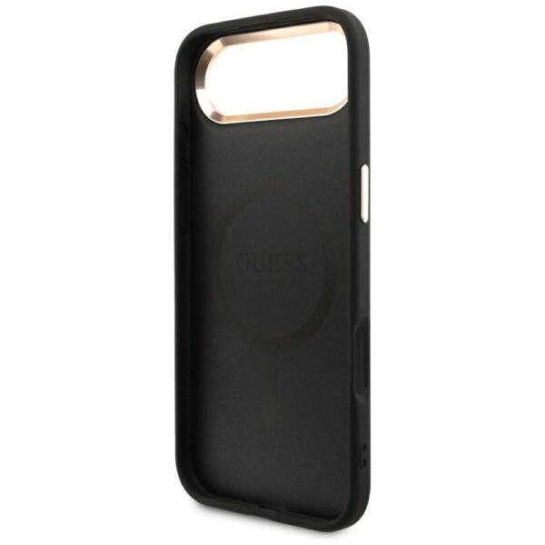 Guess 4G Triangle Logo MagSafe case for iPhone Air - black and goldeng