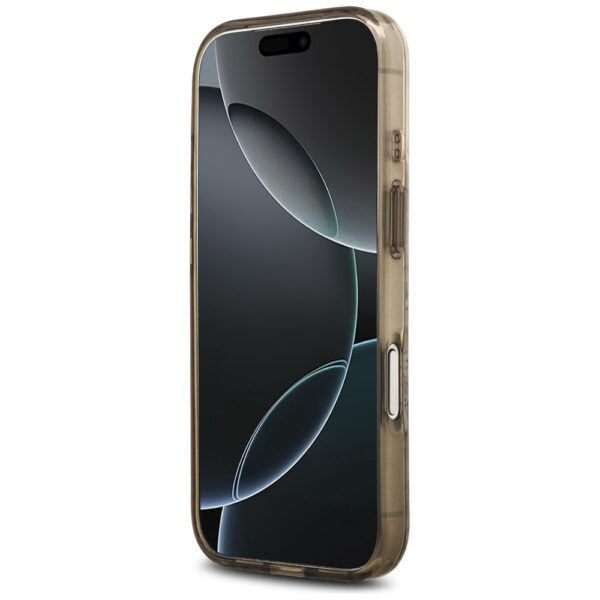 Guess IML Flower & Tonal Circle MagSafe case for iPhone 17 Pro Max - browneng