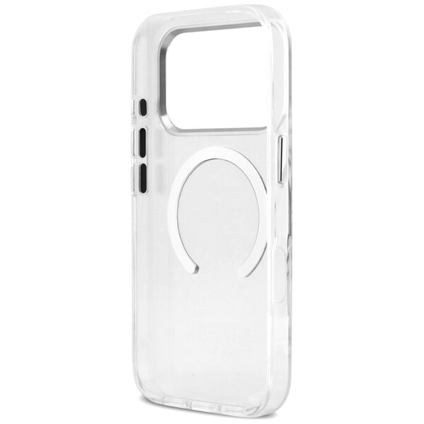 201203_7 Guess Metal Outline MagSafe case for iPhone 17 Pro - silvereng