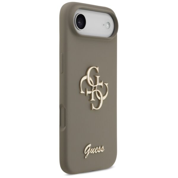 201228_4 Guess Silicone Big 4G Script Case for iPhone Air - Browneng