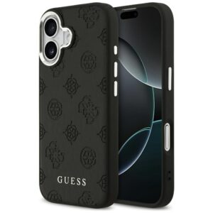Guess Peony Hot Stamp Script MagSafe Case for iPhone 17 - Blackeng