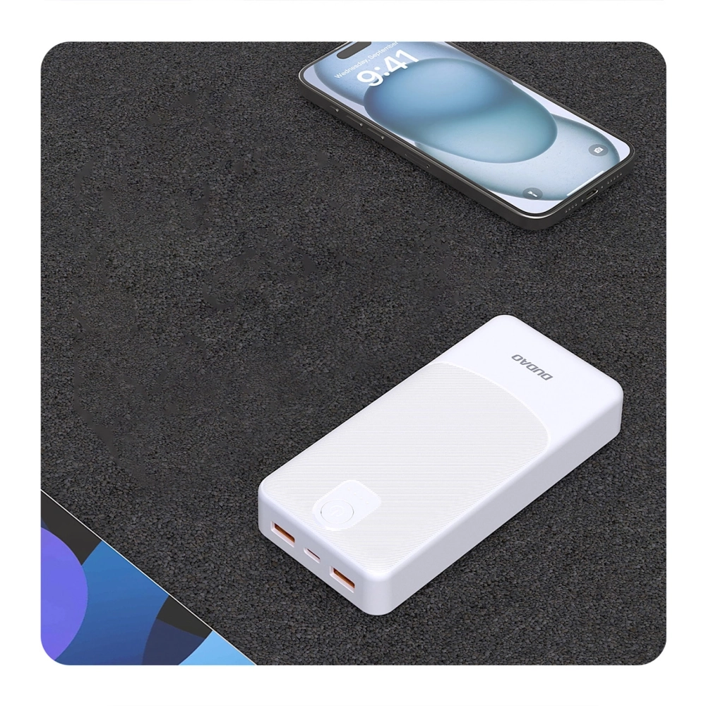 204319_3 Powerbank Dudao K10Pro 2.4A 20000mAh 2 x USB-A - whiteeng