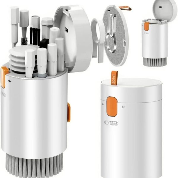 CREATOR: gd-jpeg v1.0 (using IJG JPEG v62), quality = 80 Tech-Protect 20-in-1 Multifunctional Cleaning Kit for Phone, Tablet, Laptop, and Headphones - Whiteeng