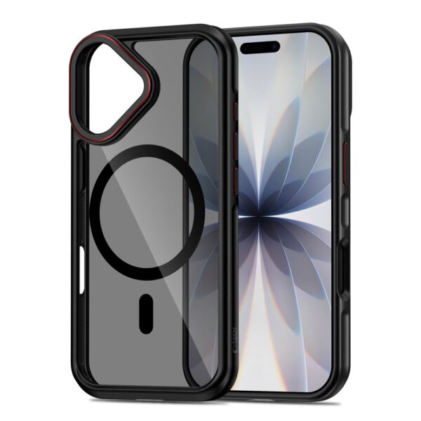 Tech-Protect MagHybrid MagSafe Case for iPhone 17 - Black and Redeng