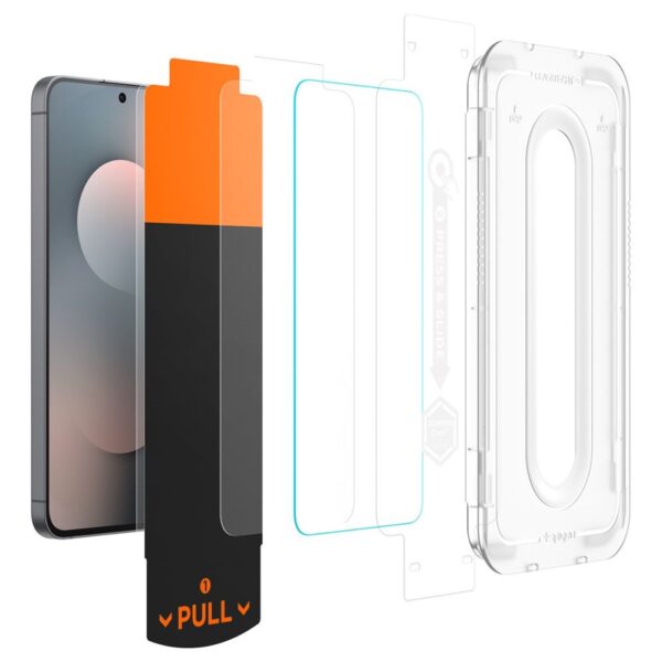 CREATOR: gd-jpeg v1.0 (using IJG JPEG v62), quality = 80 Spigen Glas.tR "EZ Fit Pro" Tempered Glass 2-pack for Samsung Galaxy S25 FEeng
