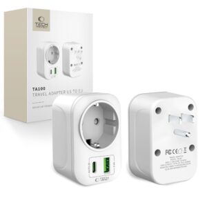 Tech-Protect TA100 US Adapter - Whiteeng