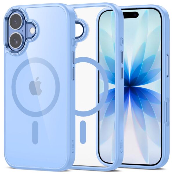 Tech-Protect MagMat MagSafe Case for iPhone 17 - Transparent Blueeng
