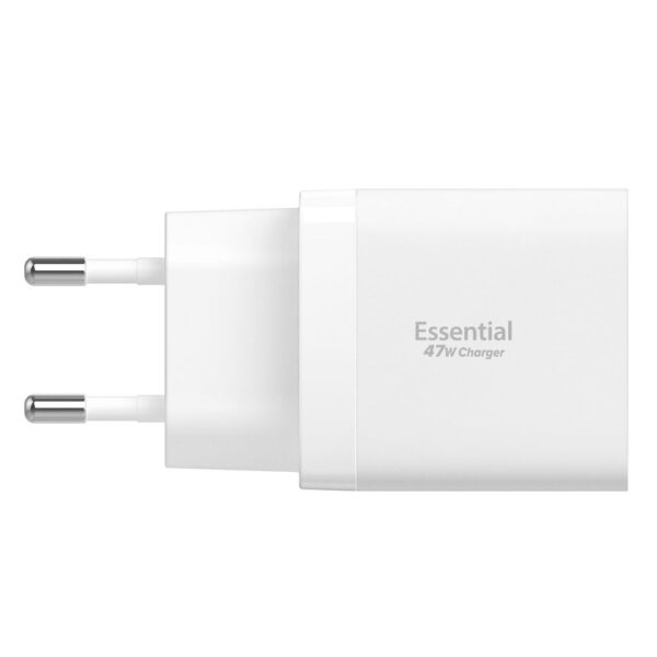 Spigen Essential EE472EU 2-port USC-C 47W wall charger - whiteeng
