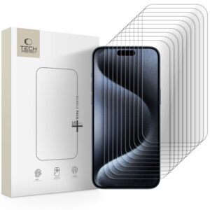 Tech-Protect Tempered Glass Bundle 10-pack for iPhone 15 Pro Maxeng