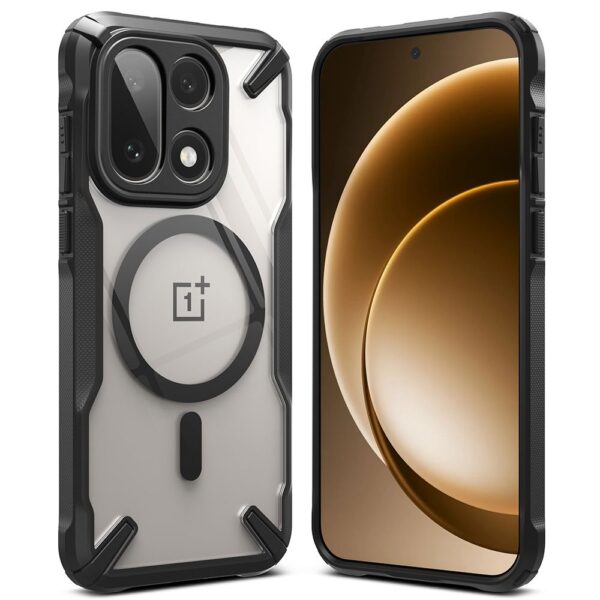 Ringke Fusion X Magnetic MagSafe Case for OnePlus 15 - Clear Blackeng