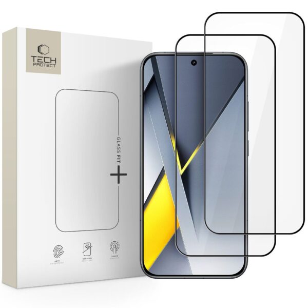 Tech-Protect Glass Fit+ 2-pack for Xiaomi Poco F8 Pro - blackeng