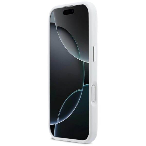 BMW M Silicon Horizontal Line MagSafe Case for iPhone 17 - Whiteeng