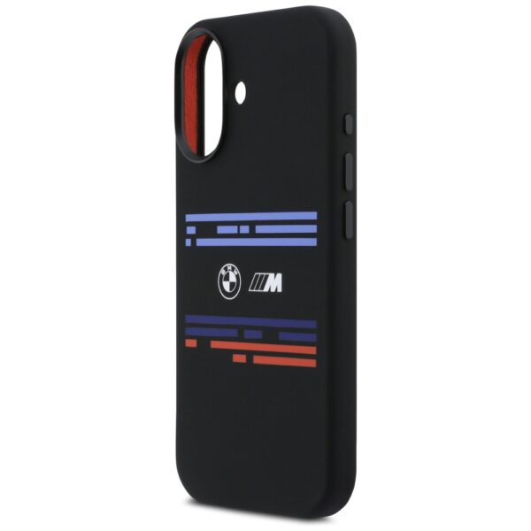 BMW M Silicon Horizontal Line MagSafe Case for iPhone 17 - Blackeng