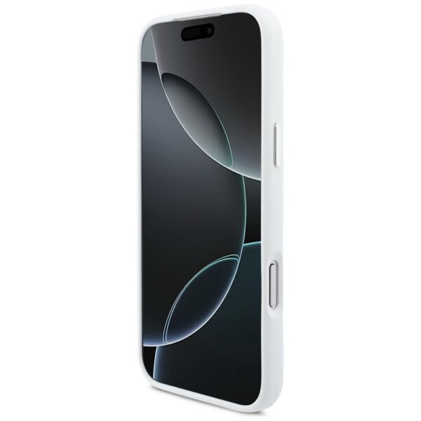 BMW M Silicon Horizontal Line MagSafe Case for iPhone 17 Pro Max - Whiteeng