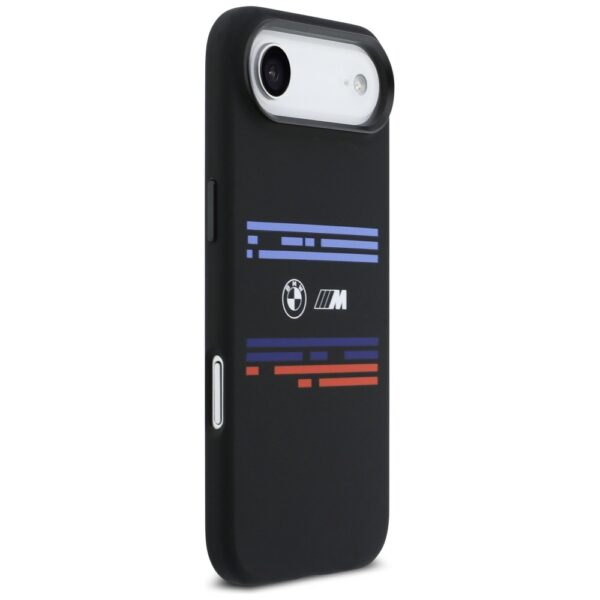 205450_4 BMW M Silicon Horizontal Line MagSafe Case for iPhone Air - Blackeng
