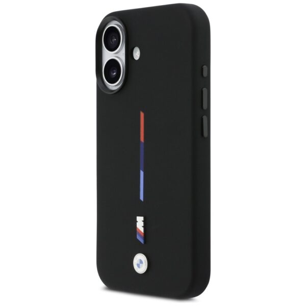 BMW M Silicon Tricolor Line MagSafe Case for iPhone 17 - Blackeng