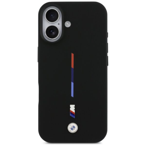 BMW M Silicon Tricolor Line MagSafe Case for iPhone 17 - Blackeng