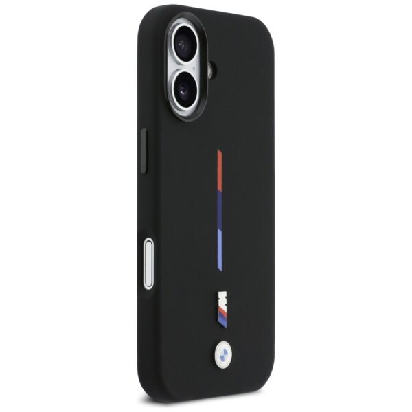 BMW M Silicon Tricolor Line MagSafe Case for iPhone 17 - Blackeng