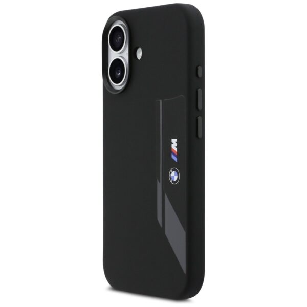 BMW M Silicon Vertical Logo MagSafe Case for iPhone 17 - Blackeng