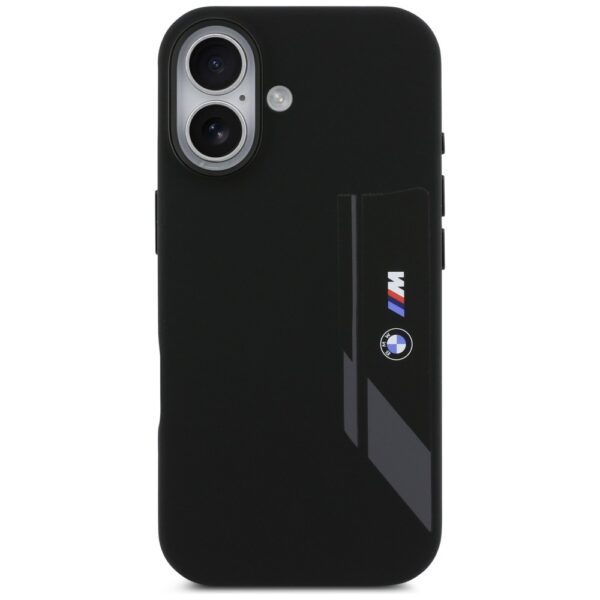 BMW M Silicon Vertical Logo MagSafe Case for iPhone 17 - Blackeng