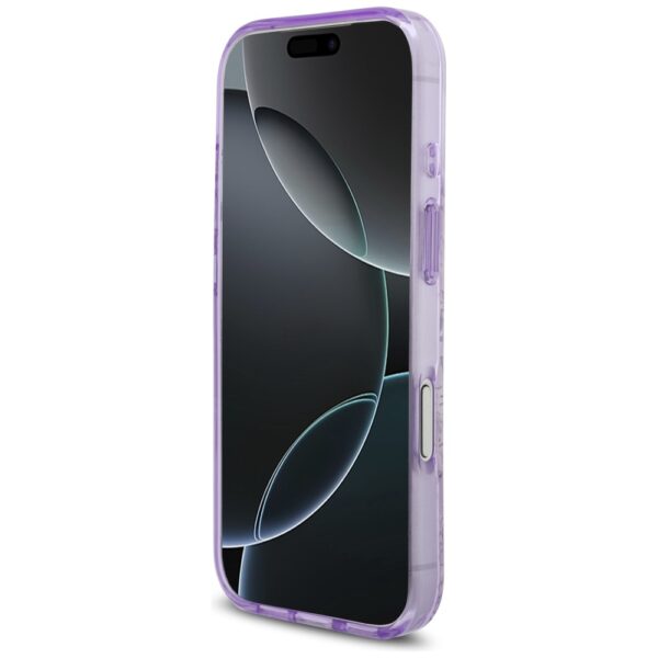 Guess IML Flower & Tonal Circle MagSafe case for iPhone 17 Pro - purpleeng