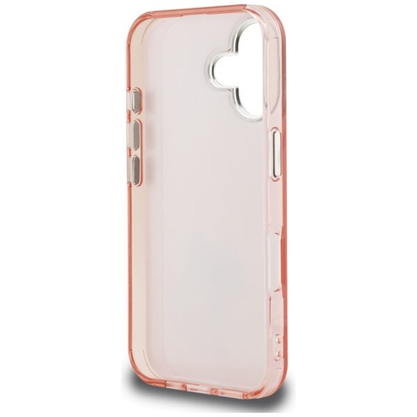 205510_7 Karl Lagerfeld IML Aquarelle Choupette & Logo iPhone 16 Case - Pinkeng