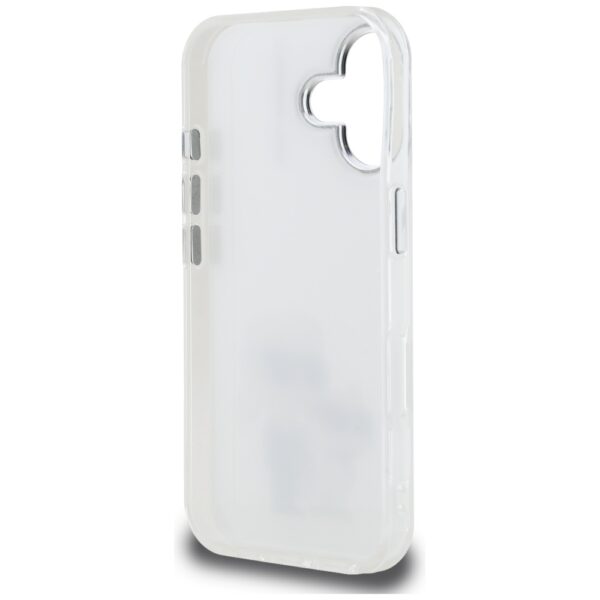 Karl Lagerfeld IML Aquarelle Karl & Choupette & Logo iPhone 16 Case - Whiteeng