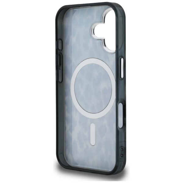 Karl Lagerfeld IML Leopard Pattern MagSafe Case for iPhone 16 - Blackeng
