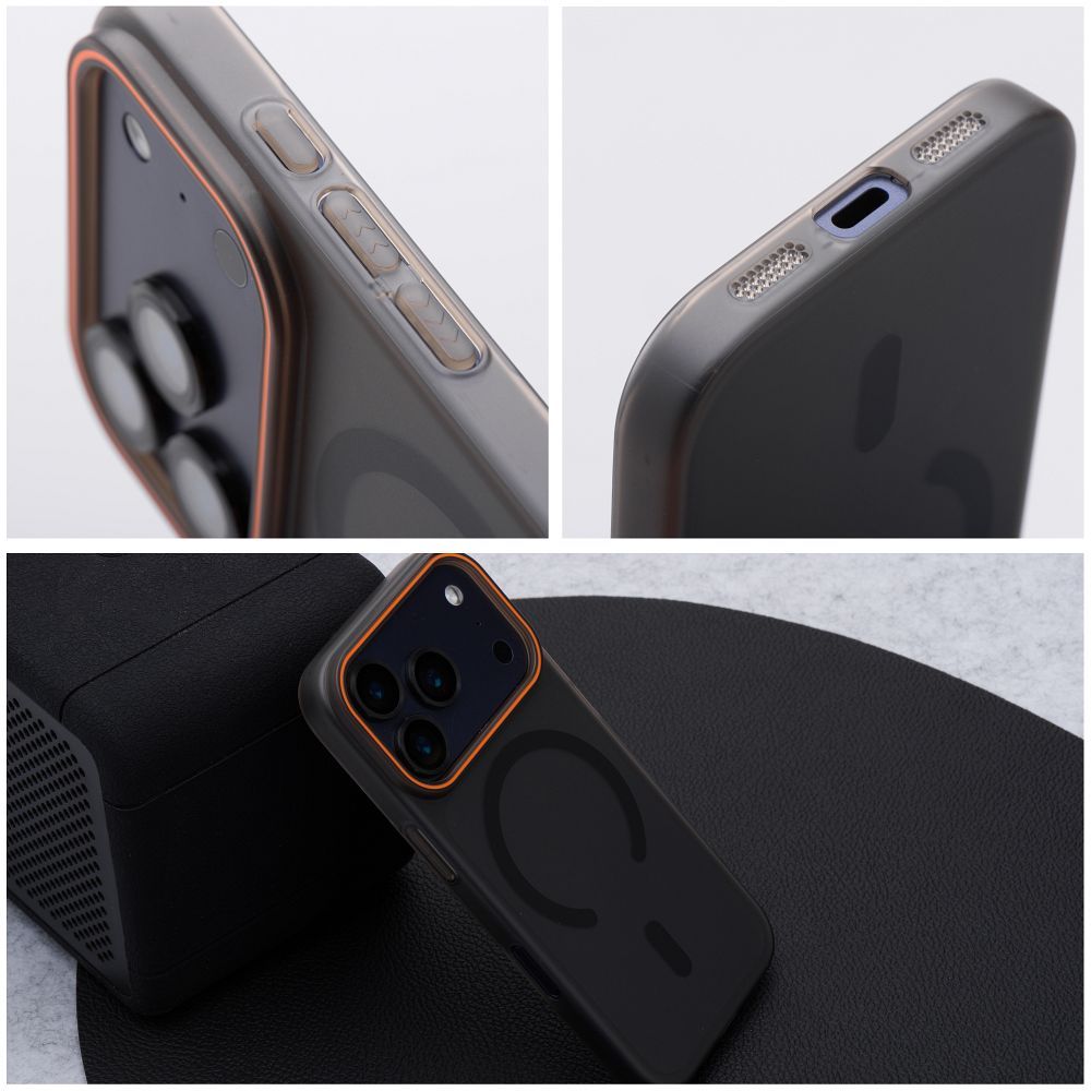 25b0a32732bc4ba1a2021a9cc5d50541 Case GO ORANGE compatible with MagSafe for SAMSUNG A57 black
