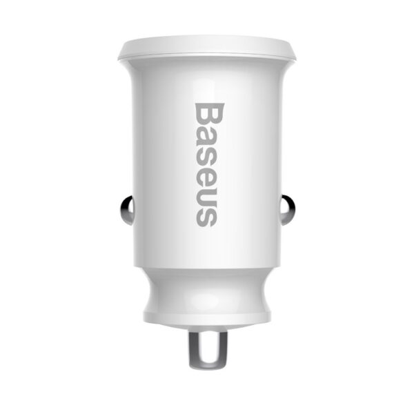 Baseus Grain Car Charger CCALL-ML02 mini charger 2x USB-A 3.1A - whiteeng