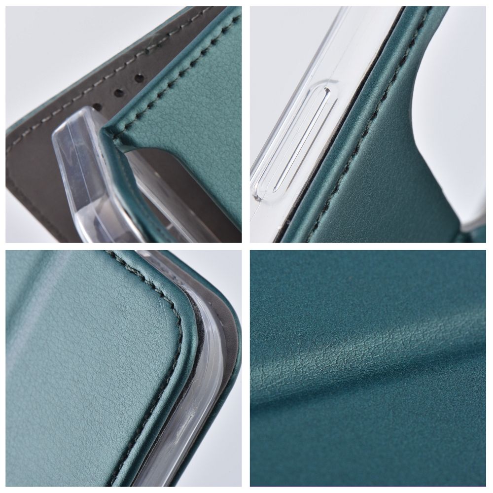 SMART MAGNETO Book case for MOTOROLA EDGE 70 dark green