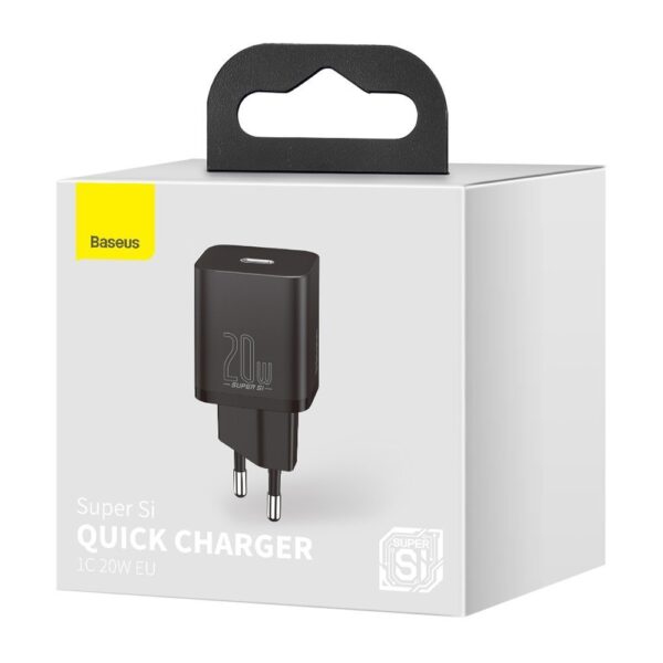 69037_10 Baseus Super Si 1C fast charger USB Type C 20 W Power Delivery black (CCSUP-B01)eng