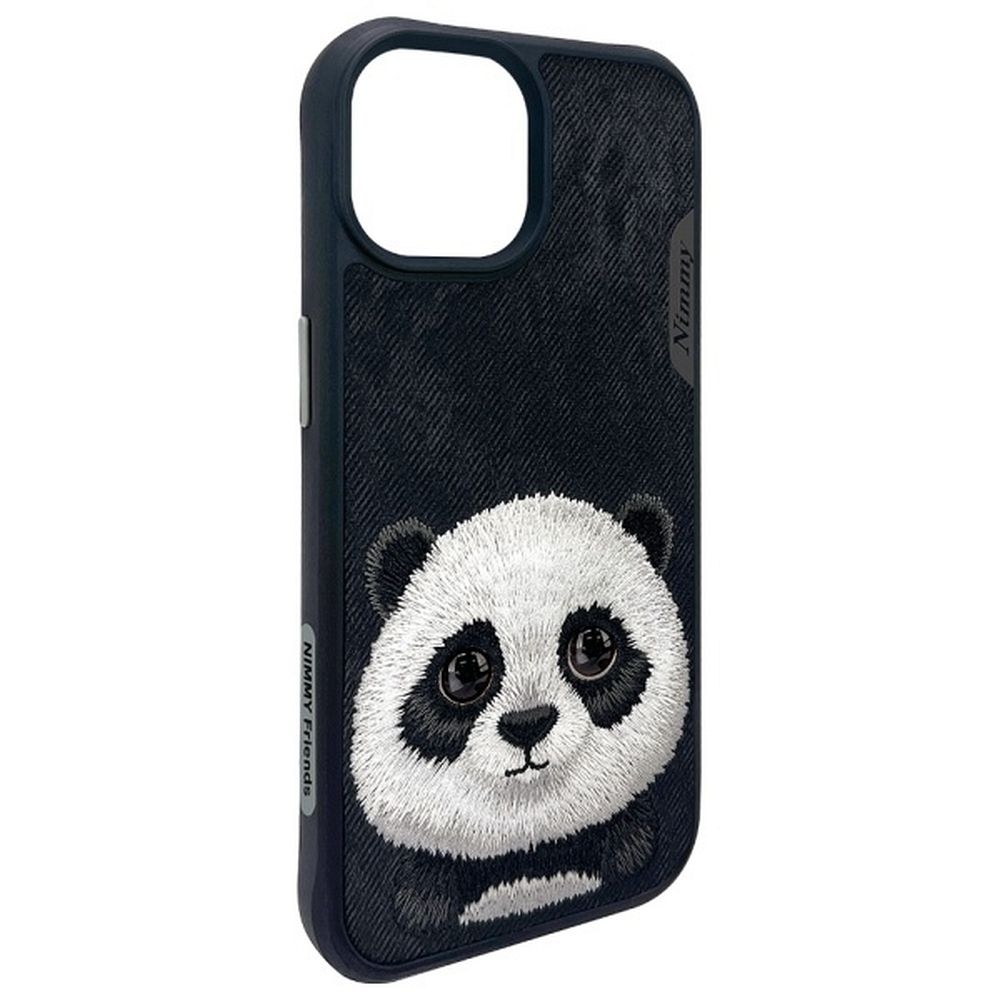 NIMMY case BIG EYED PET 2.0 Panda for IPHONE 15 black