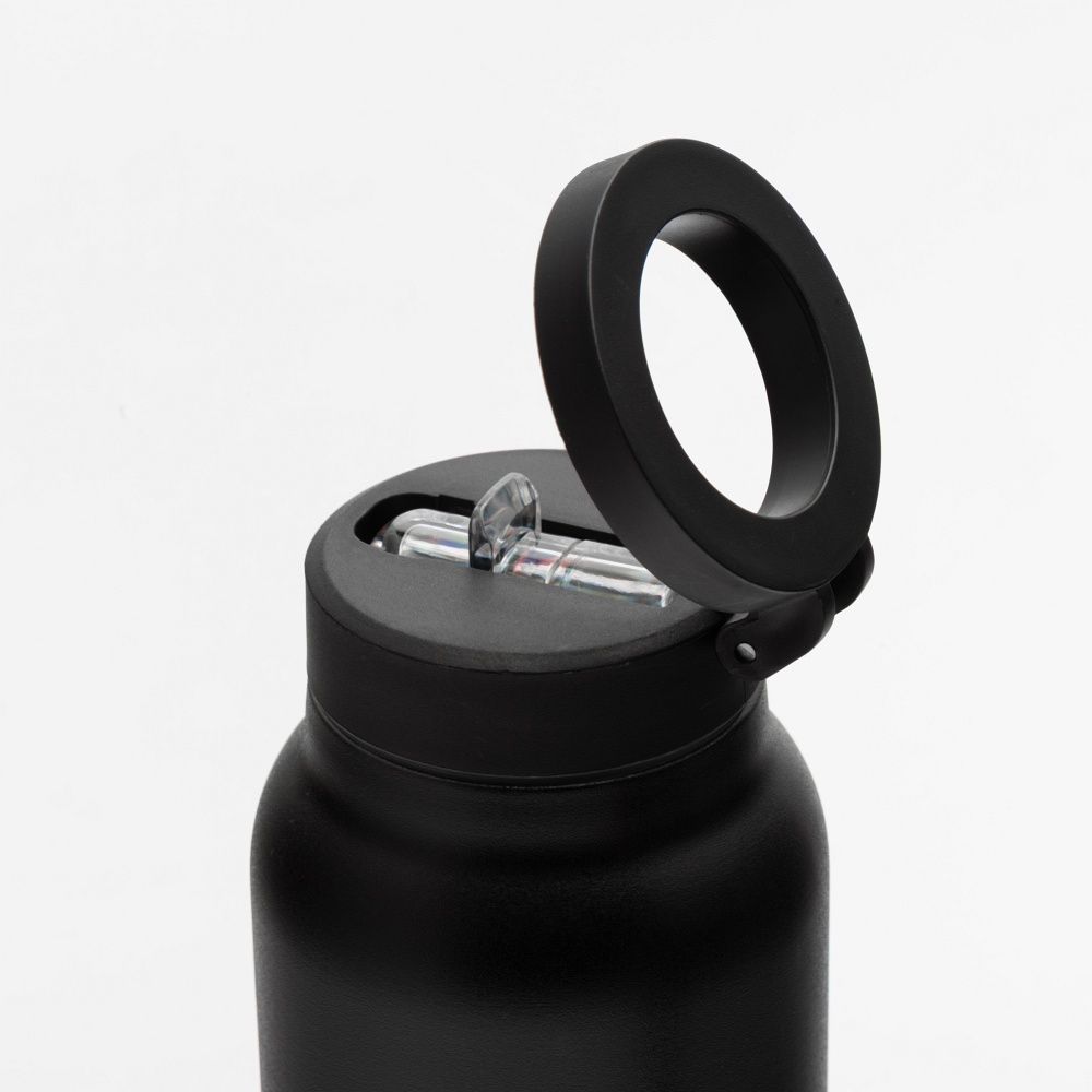 Magnetic holder compatible with MagSafe with 750ml container black