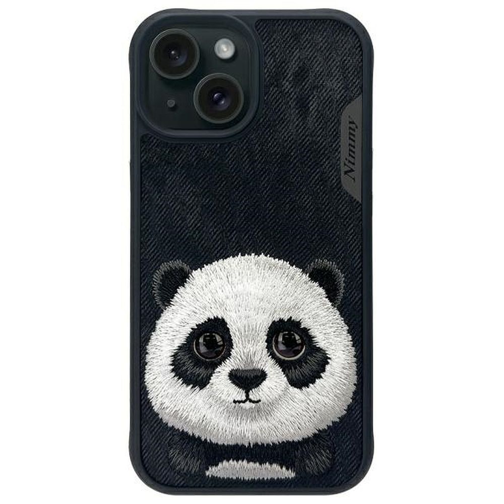 NIMMY case BIG EYED PET 2.0 Panda for IPHONE 15 black