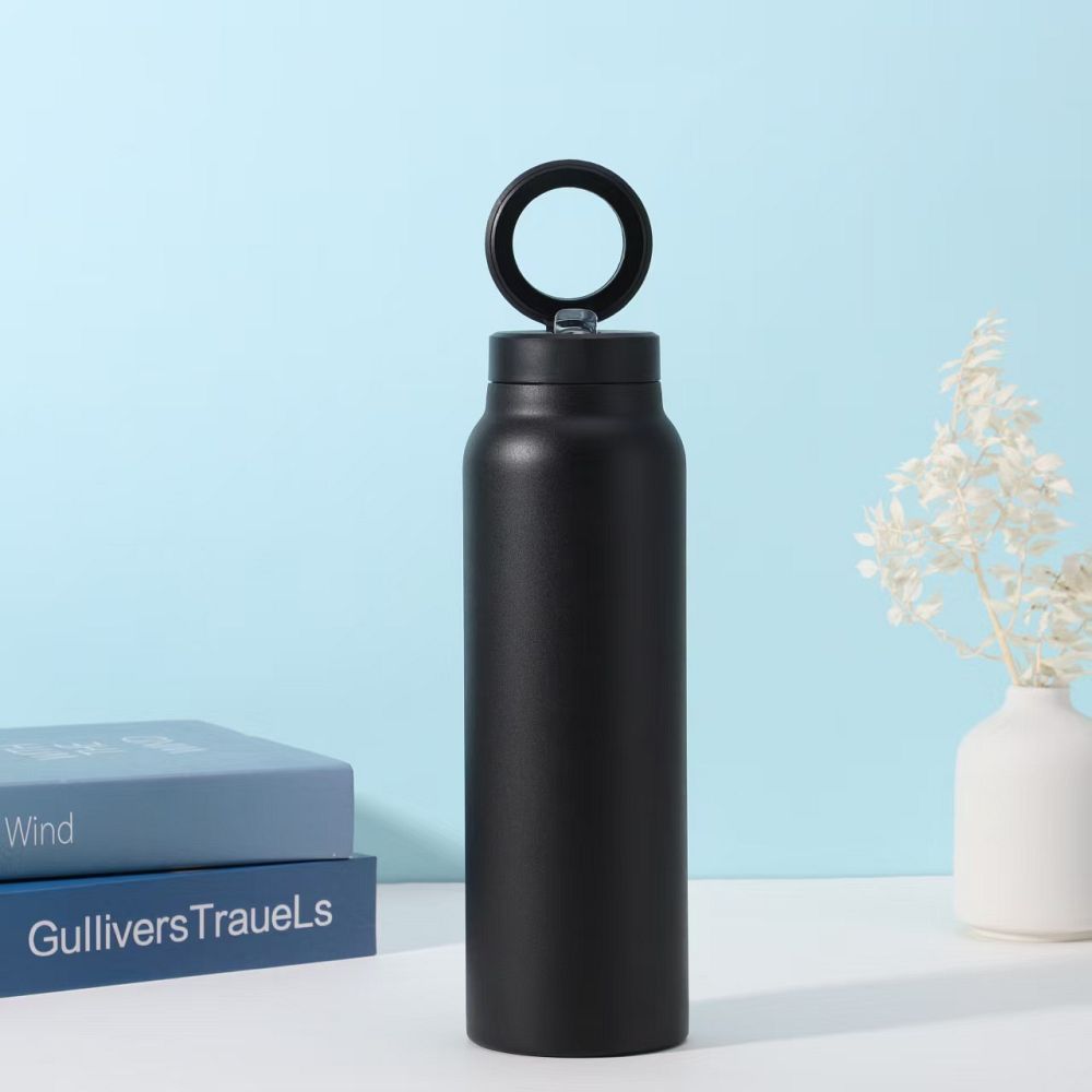 Magnetic holder compatible with MagSafe with 750ml container black