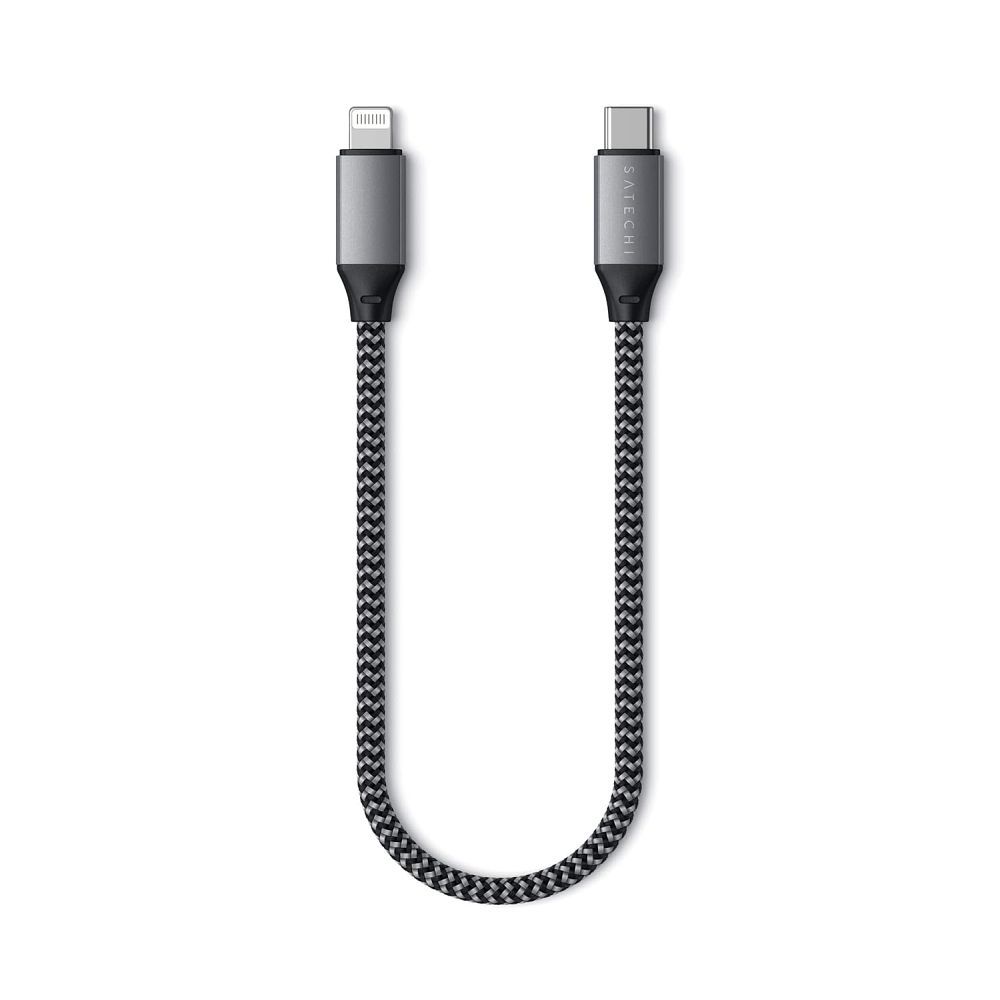 Cable USB C to Lightning Satechi 0,25 m ST-TCL10M space gray