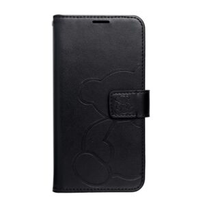 MEZZO Book case for IPHONE 16e (SE 4 2025) teddy bear black
